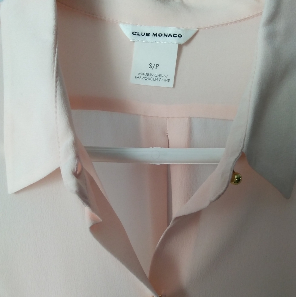CLUB MONACO 💯%Silk Blouse - Picture 2 of 14